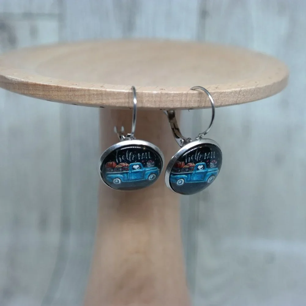 Hello fall leverback earrings - Picture 1 of 6